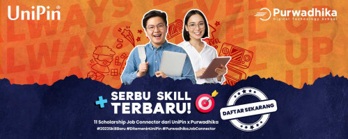 Kolaborasi UniPin x Purwadhika Berikan Beasiswa Job Connector GRATIS di Purwadhika 